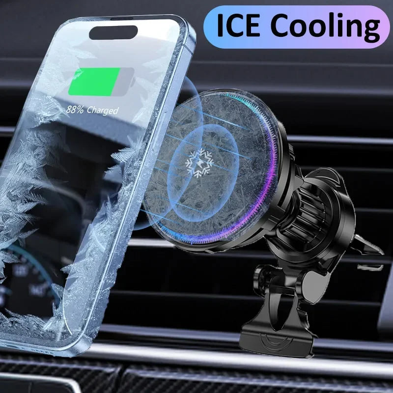 Magnetinis belaidis automobilinis įkroviklis su laikikliu