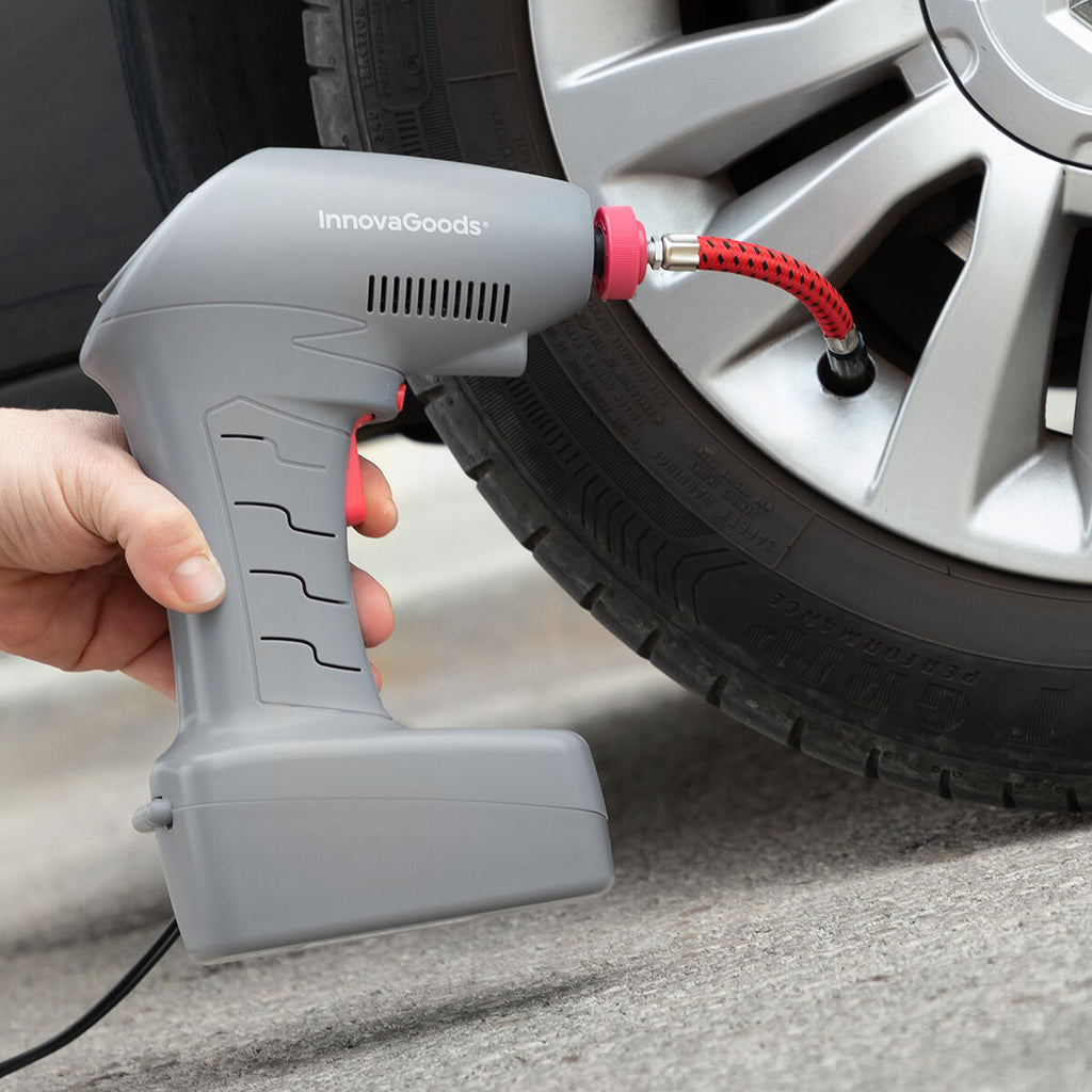 Nešiojamas automobilinis oro kompresorius su LED šviesa – 12V, 150 PSI | Airpro+ by InnovaGoods