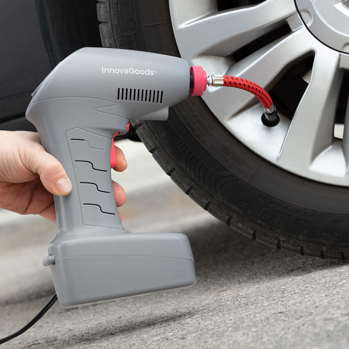 Nešiojamas automobilinis oro kompresorius su LED šviesa – 12V, 150 PSI | Airpro+ by InnovaGoods