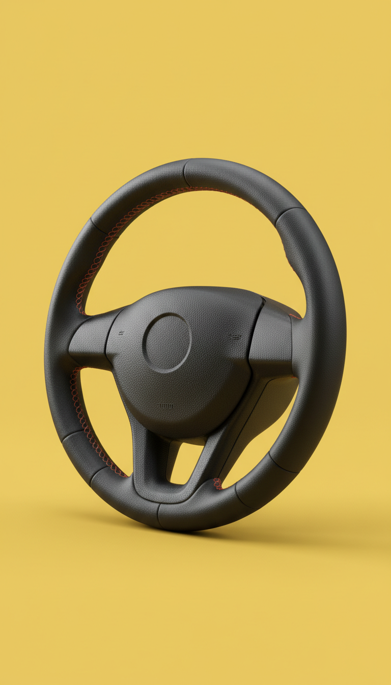 Premium Leather Steering Wheel Cover